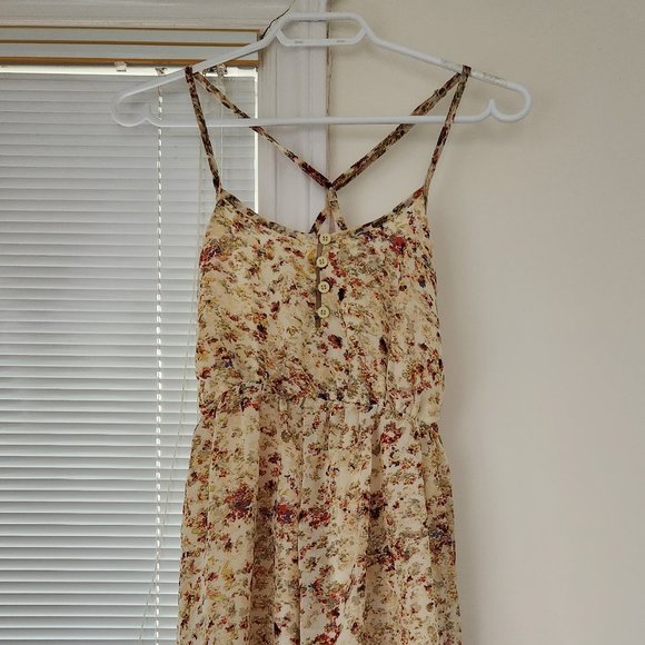 Floral & Flowy, Spaghetti Strap Babydoll Short Dress - Picture 1 of 3